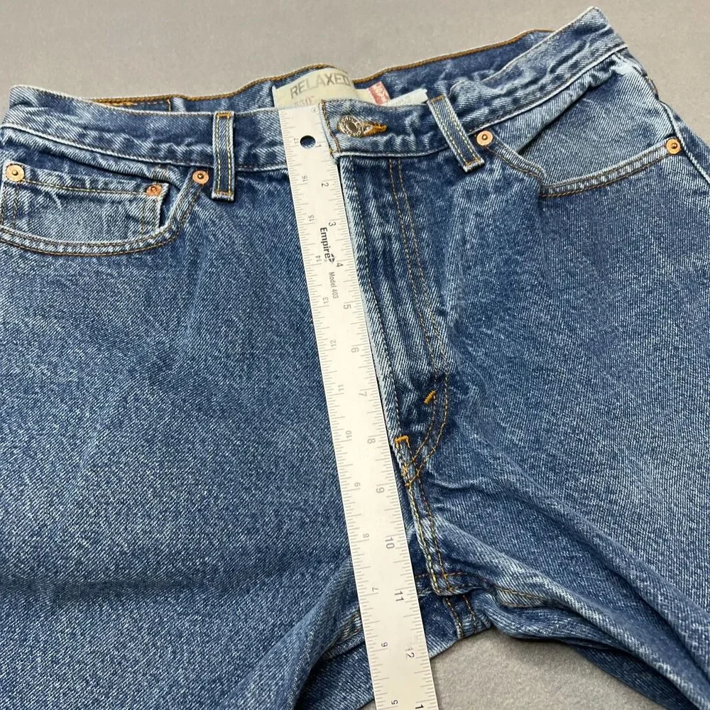 Levi's 550 Jeans Men 34x34 Blue Denim Light Wash Straight Leg Casual Relaxed-Fit